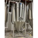 2019 EBR 60 BBL Fermenter, 3-Zone Glycol Jacketed, Steep Cone Bottom, Approx Dims: | Rig Fee $1650