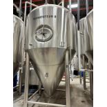 2013 Solution Inox 40 BBL Fermenter, 2-Zone Glycol Jacketed, Steep Cone Bottom, 15 | Rig Fee $1500