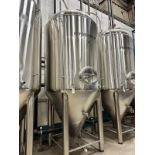 30 BBL Fermenter, 3-Zone Glycol Jacketed, Steep Cone Bottom, Approx Dims: 5ft-2in O | Rig Fee $1450
