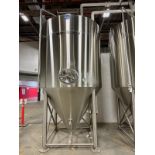 2019 EBR 60 BBL Fermenter, 3-Zone Glycol Jacketed, Steep Cone Bottom, Approx Dims: | Rig Fee $1650