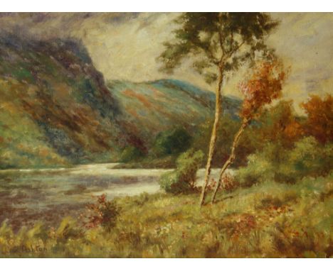 Australian Autumn 1923oil on canvas31 x 41 cm (12 1/4 x 16 1/8 in.)framed dimensions:48.5 x 57 cm (18 7/8 x 22 1/2 in.)signed
