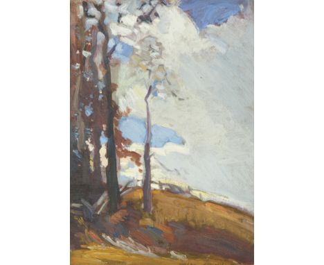 Landscape 1916oil on cardboard36 x 25.5 cm (14 1/8 x 10 in.)framed dimensions: 45 x 35 cm (17 3/4 x 13 3/4 in.)signed and dat