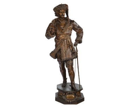 Peter the Greatcast metal with light brown patinaheight: 92 cm (36 1/4 in.)signed on baseCONDITIONThe sculpture is in very go