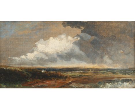 Near the Estuary of the Stour oil on canvas board22.5 x 44 cm (8 7/8 x 17 3/8 in.)framed dimensions: 40 x 62 cm (15 3/4 x 24 