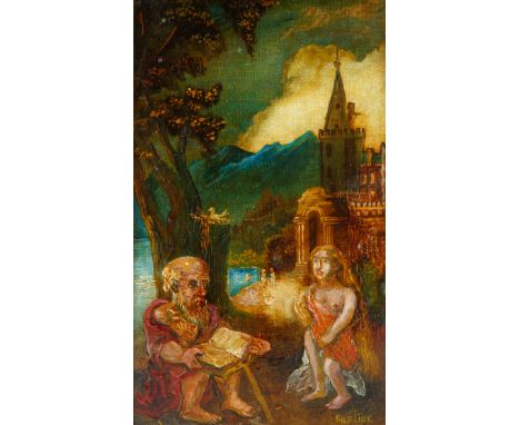 The Temptation of Saint Anthony 1947oil on canvas board31 x 19 cm (12 1/4 x 7 1/2 in.)framed dimensions: 42 x 30 cm (16 1/2 x