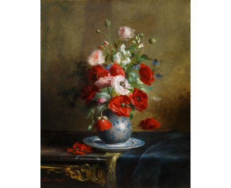 Bouquet oil on canvas65 x 80 cm (25 5/8 x 31 1/2 in.)framed dimensions: 115 x 99.5 cm (45 1/4 x 39 1/8 in.)signed lower leftC