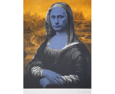 Mona Lisa in Yellow 2021screen print on Fabriano paper100 x 70.5 cm (39 3/8 x 27 3/4 in.) [full sheet]unframedsigned lower ri