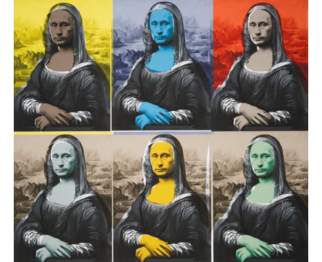 Six Mona Lisa 2021screen print on Archival paper76 x 91.5 cm (29 7/8 x 36 in.)unframedsigned lower right with edition 1/3 in 