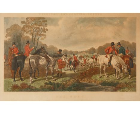 The Meet (London, by R. Dodson, 1867) hand-colored engraving on paper44 x 78 cm (17 3/8 x 30 3/4 in.)framed dimensions:74 x 1