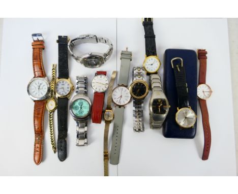 A collection of wrist watches to include Rotary, Timex, Skagen and other. [W]