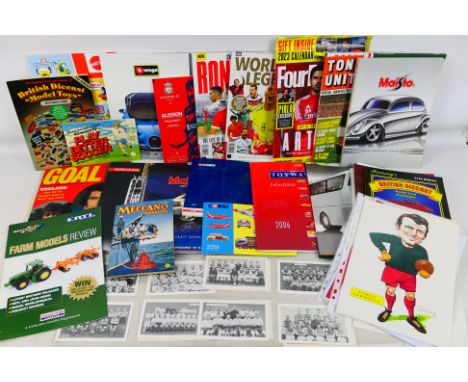 A collection of toy catalogues / collector guides and ephemera relating to football / Liverpool Football Club. [W]