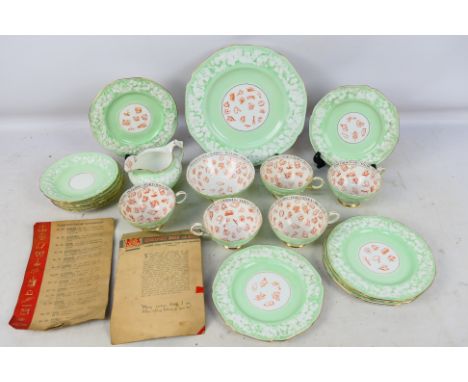 Fortune Teller's tea service, 'Signs and Omens' pattern by Paragon fine china - a tea service comprising six plates, six sauc