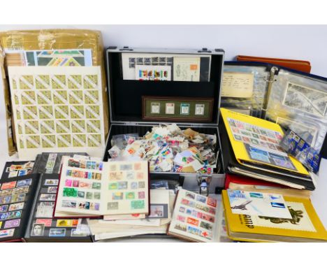 Philately - A large collection of GB and world stamps, Victorian and later, to include an All American Stamp Album, Croatian 