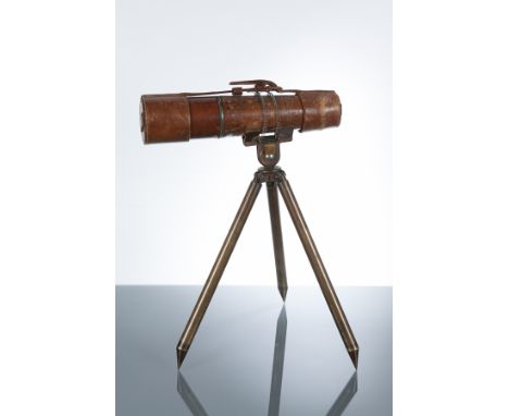 WORLD WAR ONE TELEGRAPHY .SIGNAL MK4 THREE DRAWER FIELD TELESCOPE
makers R & J.Beck, dated 1915, no.17809, on a folding brass