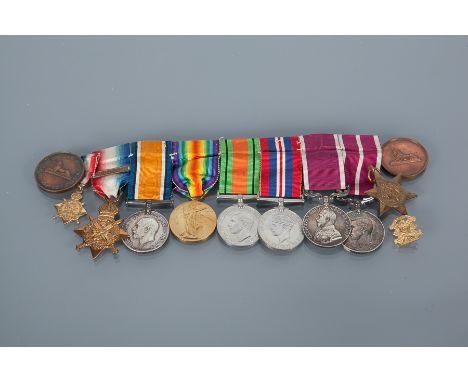  WORLD WAR ONE AND WORLD WAR TWO EIGHT MEDAL MSM GROUP
awarded to 11309  Pte.J. Dow,  2nd battalion Highland Light Infantry, 