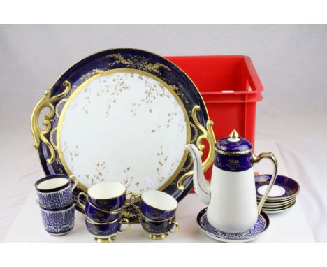 Carltonware Part Tea Service together with Two Coalport Trios and a Losolware Bowl