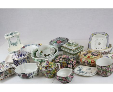 Collection of 19th and Early 20th century Transfer Printed Ceramics including Royal Winton Chintz, T G Goode, Masons includin