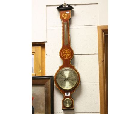 20th century German ' Diplex ' Barmometer with thermometer and hygrometer. h.86cms