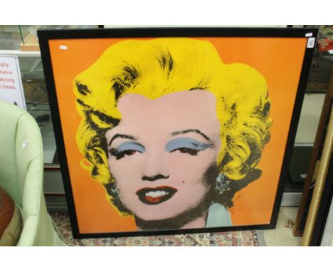 Large Print of Andy Warhol's Marilyn Monroe, 96cms x 96cms, framed and glazed
