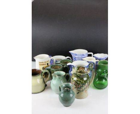 Collection of Fifteen mainly Mid to Late 20th century Ceramic Jugs including a Guinness Advertising Jug