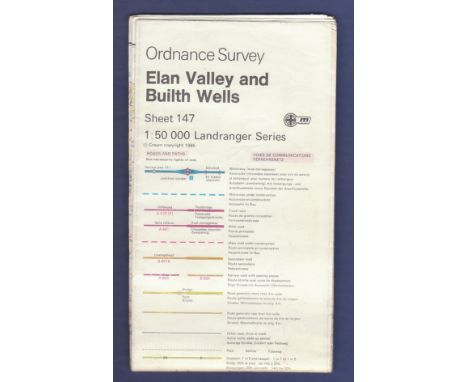 Elan Valley and Builth Wells Ordnance Survey: Sheet 147 1:50 000 Landranger Series
