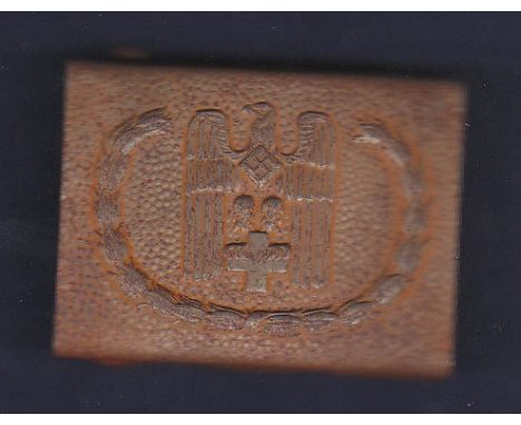WWII German (Deutsches Rotes Kreuz) Nazi Red Cross Belt Buckle. Light rusting.