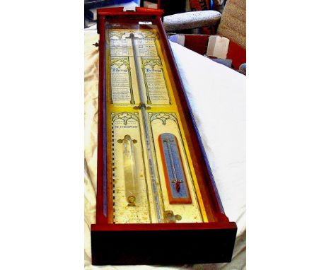 Fitzroy Barometer With modern replacement thermometer circa 1950 - presentable example in need of some attention. (Admiral Fi
