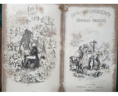 Dickens, Charles. The Posthumous Papers of the Pickwick Club, first edition in book form, engraved frontispiece, additional t