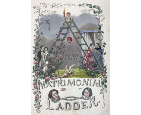 Concanen, Edward. A New Matrimonial Ladder... with Twenty Illustrations, Designed by Onwhyn, Engraved by Charles Hunt, 20 han