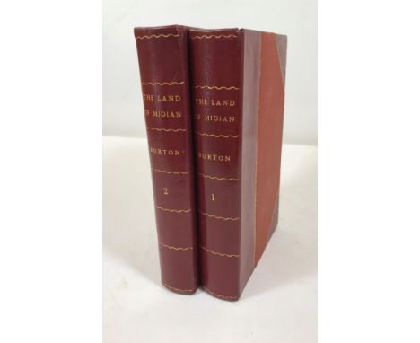 Burton, Richard Francis. The Land of Midian (Revisited), 2 volumes, first edition, half-titles, 6 chromo-lithographed plates 