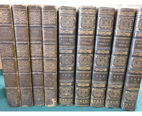 Cervantes Saavedra, Miguel de. The Life and Exploits of the Ingenious Gentleman Don Quixote de la Mancha, 4 volumes, folding 