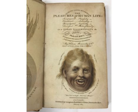 [Britton, John] The Pleasures of Human Life, first edition, additional title and frontispiece, both hand-coloured, 4 [of 5] h