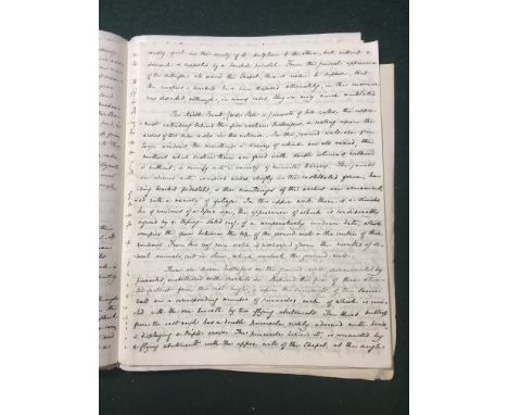 Rosslyn Chapel. A 17pp. manuscript transcript titled 'Description of Rosslyn Chapel and Castle', taken from 'Picture of Rossl