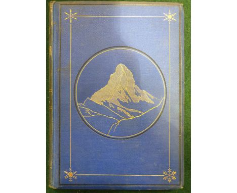 Whymper, Edward. The Ascent of the Matterhorn, first edition, half-title, 14 plates, 2 folding maps, pp.142-143 with minor in