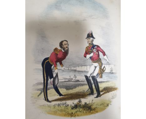 Hort, John Josiah. The Horse Guards, by the Two Mounted Sentries, first edition, 11 hand-coloured lithographed plates, one lo