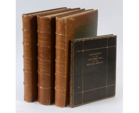HELYAR family of Coker Court, East Coker, Somerset. An important collection of family letters, papers etc. spanning the 17th 