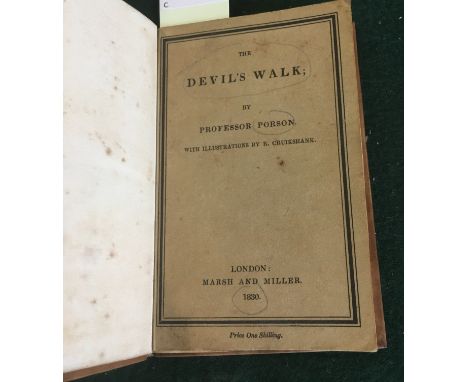 [Coleridge, Samuel Taylor] The Devil's Walk; by Professor Porson, first edition, 6 wood-engraved designs by Robert Cruikshank