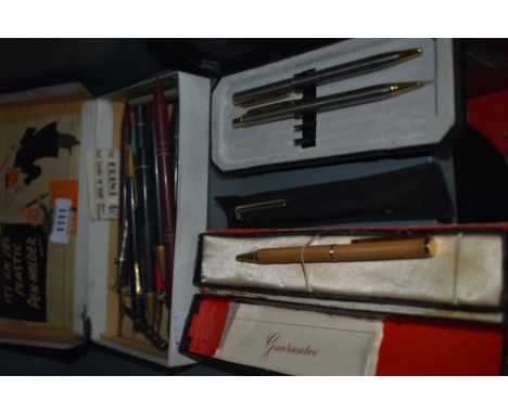A selection of vintage pens