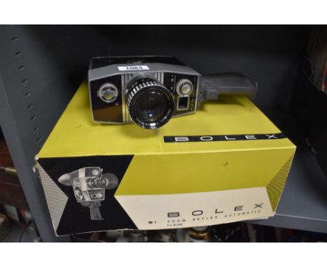 A Bolex S1 zoom reflex automatic cinema camera