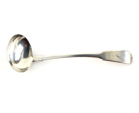 Scottish provincial silver sauce ladle by J R Aberdeen 