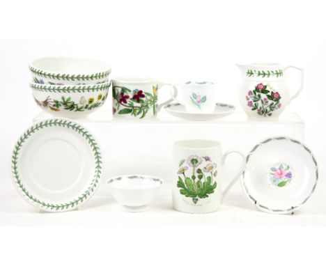 Collection of Portmeirion including mugs and plates, a Staffordshire figure of a Scottish couple, mixed other ceramics, etc