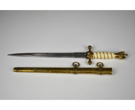 Germany - Kriegsmarine Naval Officer's Dagger by Weyersburg &amp; Kirschbaum - Solingen (Kriegsmarine Offiziersdolch). A well