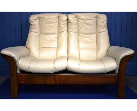 A two seater stressless sofa.