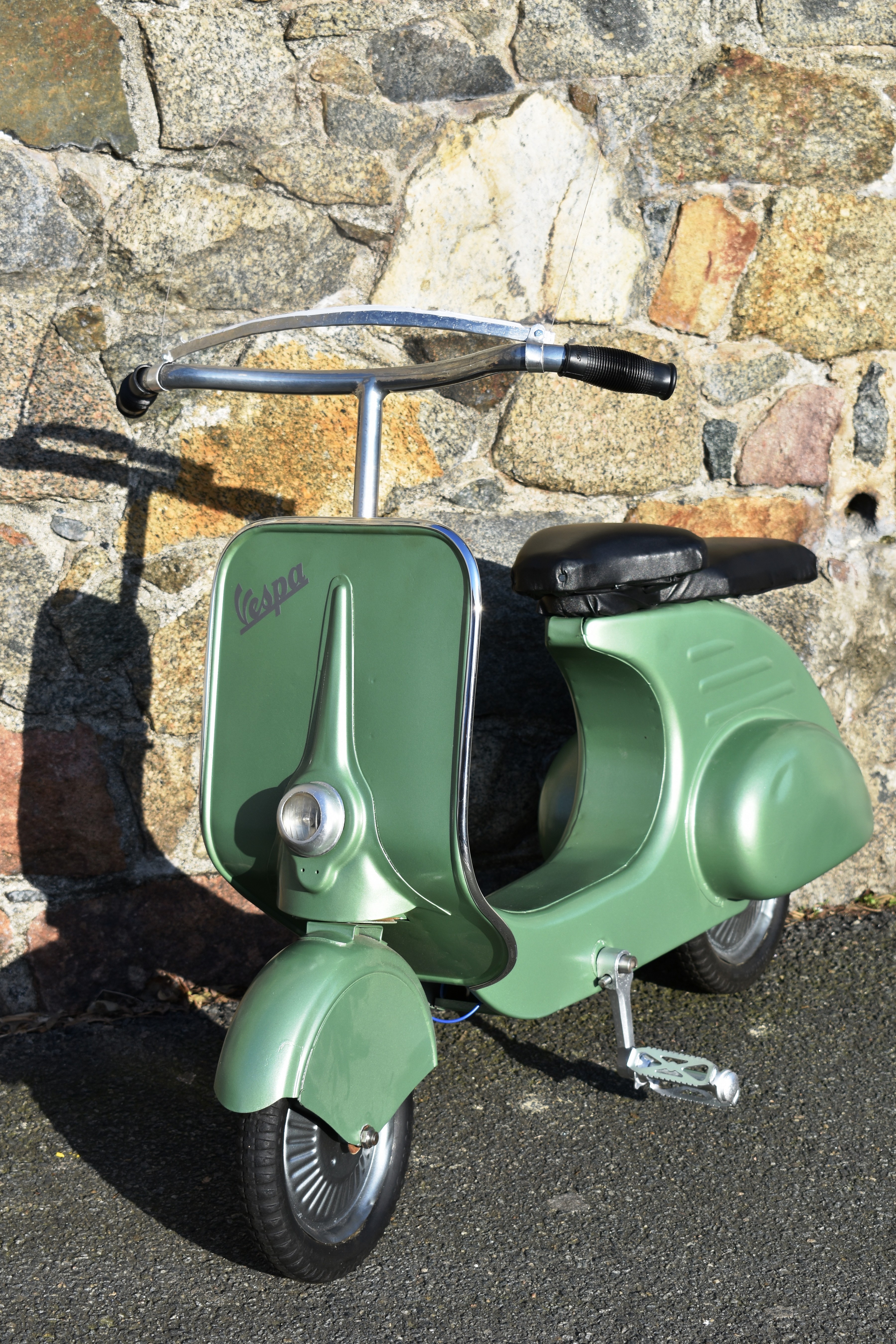 A vintage restored Vespa Pedal Scooter 1953, by Pierre Guy, the re