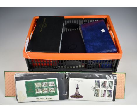 A large collection of FIRST DAY COVERScontained in nine binders to include Guernsey - Europa; Marine Life; Christmas; Conserv
