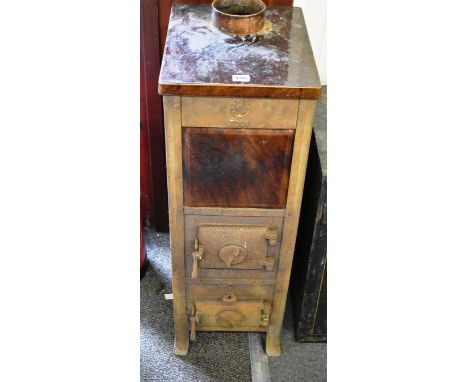 TODI Eskimo Vintage enamelled cast iron multi fue stove