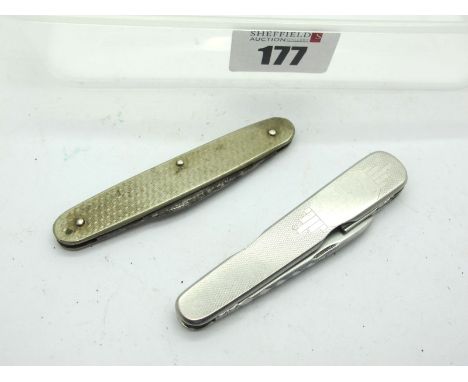 Ibberson; A Three Blade Knife, lobster manicure blade, spike, stamped inside scale 'E.O. 36', workback inside and outside, ma