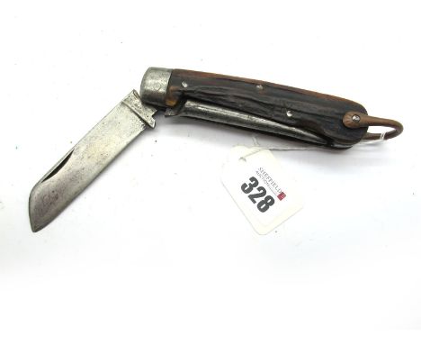 Jack Knife; Joseph Rodgers, Sheffield, one blade, marlin spike, lanyard ring, 12cm closed.