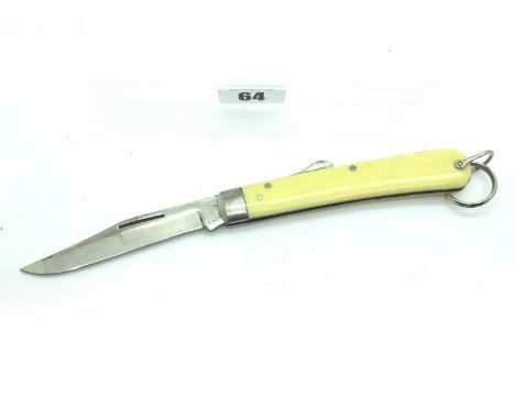 I.X.L. George Wostenholme Lock Knife, faux scales, single bolster, lanyard ring, 11.5cm.
