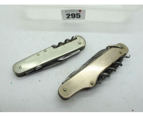 John Hall, Bristol Multi-Purpose Knife, two blades, bottle opener, awl, etc, nickel silver scales, 9cm closed; Jack Knife sty